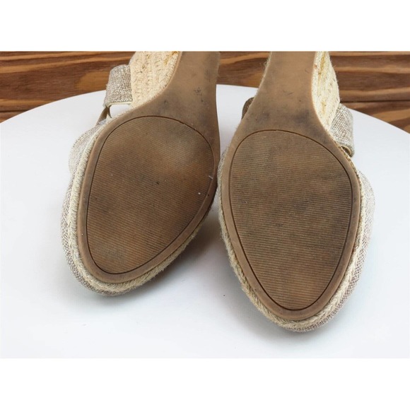 GNWflex Size‎ 7 Slingback Heel Beige Synthetic M Width Morgan - Picture 10 of 10